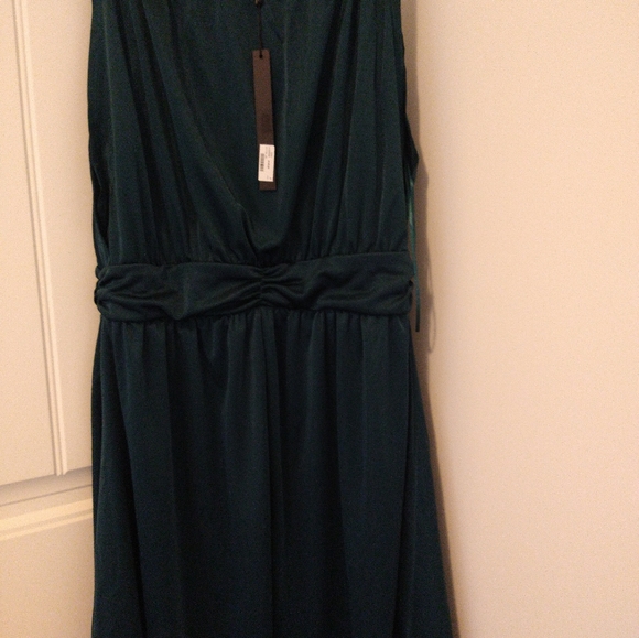 Dress dark green color - Picture 2 of 3